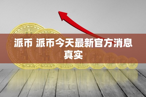 派币 派币今天最新官方消息真实