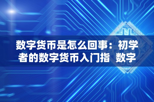 数字货币是怎么回事：初学者的数字货币入门指 数字货币是怎么回事：初学者的数字货币入门指南