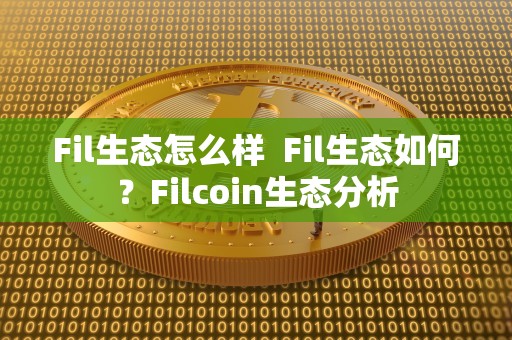 Fil生态怎么样 Fil生态如何？Filcoin生态分析