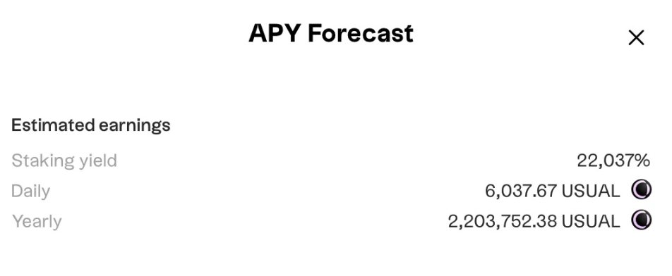 质押APY达22037%，币价逆市涨46%，解密USUAL数学奇迹-第2张图片-欧意易易下载