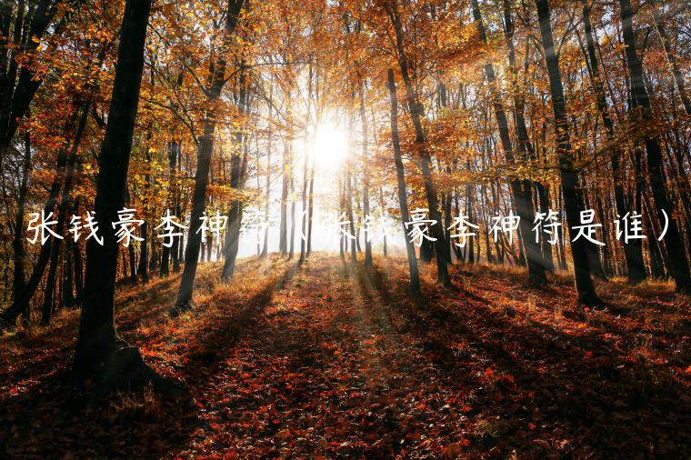 张钱豪李神符（张钱豪李神符是谁）-第1张图片-binance下载